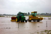 Flooded fields west of Airport Road north of St. Vrain River