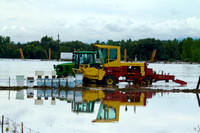 Flooded fields west of Airport Road north of St. Vrain River
