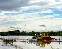 Flooded fields west of Airport Road north of St. Vrain River